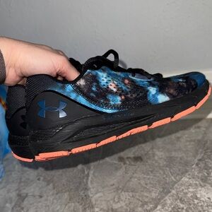 Under Armour Black and Multicolor Running Shoes